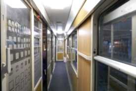 The trains in Eastern Europe look vaguely Soviet-era.